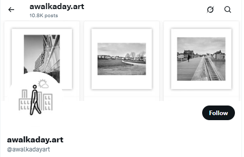 Screenshot of the art project's X profile